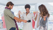 Model and fashion designers