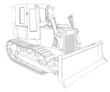 Tractor rendering in lines