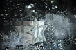 Silver christmas gift and decoration