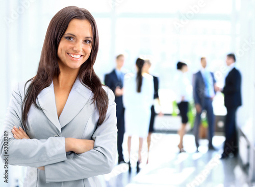 Photo: Successful business woman standing Successful business woman standing