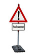 Hochwasser Schild