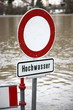 Hochwasser Schild