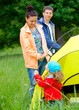 Photo: Family camping in the park Family camping in the park