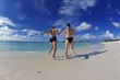 happy young couple have fun on summer