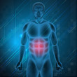 A man with a painful stomach