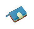 Beautiful blue leather purse for lady