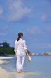 happy woman at summer