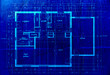 Grunge blueprint background