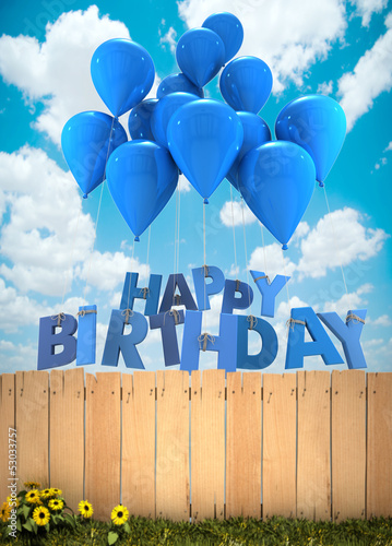 Photo: Happy Birthday, garden Happy Birthday, garden