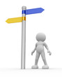 Illustration: Directional sign Directional sign