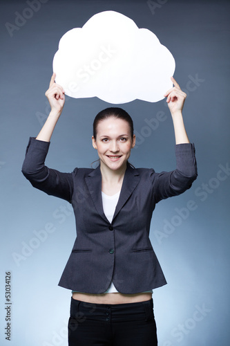 Photo: Woman with idea Woman with idea