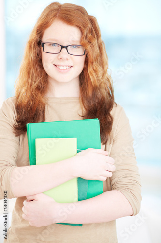 Photo: Smart schoolgirl Smart schoolgirl