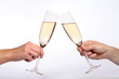anstoßen mit Sekt
