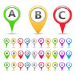 Map Markers with Different Symbols