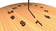 wooden sundial