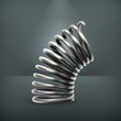 Elastic metal spring