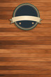 Vector: Vector wood texture with vintage badges Vector wood texture with vintage badges