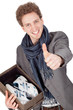 mann mit schuhen