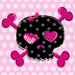 cute black skull