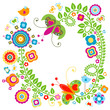 Vector: floral card floral card