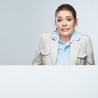 Trouble business woman portrait.