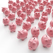 Illustration: Sparschweine Herde - Geldanlage / 3D Illustration Sparschweine Herde - Geldanlage / 3D Illustration