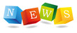 News Icon Zeitung News Nachrichten Aktuelles Würfel 3D