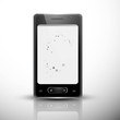 Abstract smart phone or mobile handset reflection presentation w