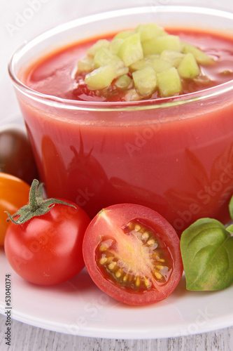 Photo: cold gazpacho soup cold gazpacho soup