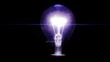 Real light bulb flickering.