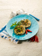 Photo: grilled swordfish with mint and hot chili pepper grilled swordfish with mint and hot chili pepper