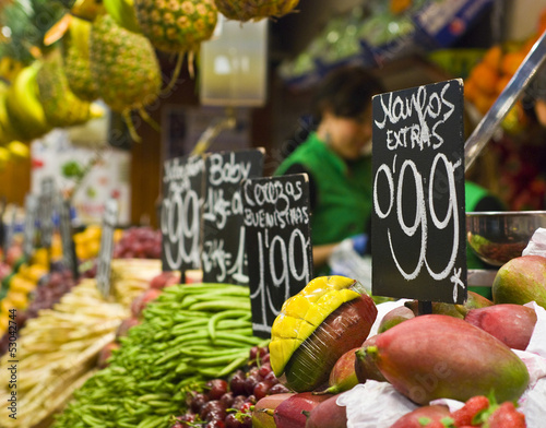 Photo: Fresh food market, Barcelona Fresh food market, Barcelona
