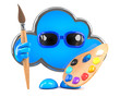 Illustration: Cloud paints a picture Cloud paints a picture