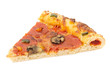 Single slice of pepperoni pizza