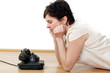 Woman waiting on call