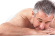 Senior man at the massage