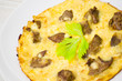 Photo: omelette with chicken livers omelette with chicken livers