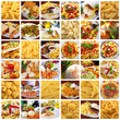 Gemischtes Essen Collage