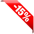 Banner "-15%" Red
