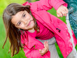 cute kid about to drink water in a fountain