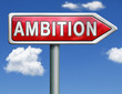 ambition road sign