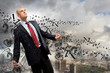 Businessman in anger