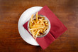 Foto: Delicious french fries closeup Delicious french fries closeup