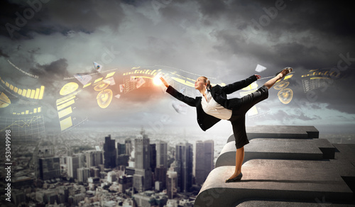 Photo: image of pretty businesswoman image of pretty businesswoman