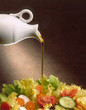 olive oil on mixed vegetables