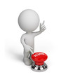 3d person with a Help button