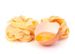 Photo: Italian egg pasta fettuccine nest Italian egg pasta fettuccine nest