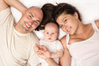 Happy young family