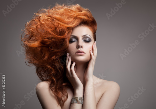 Beauty Portrait. Hairstyle