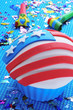 Foto: cupcake decorated with the american flag cupcake decorated with the american flag